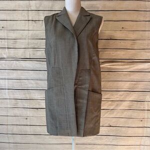 Rebecca Minkoff Chic Black and White Wool Sleeveless Vest